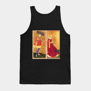 ANTIQUE RENAISSANCE TAROTS ,QUEEN OF CUPS Tank Top